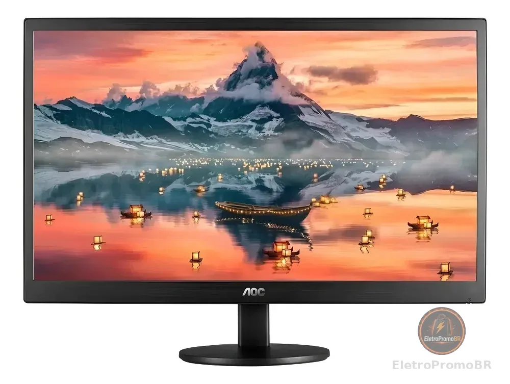 Monitor Aoc 18,5 Led Vga Hdmi 60hz Série 70 Preto 127/220v