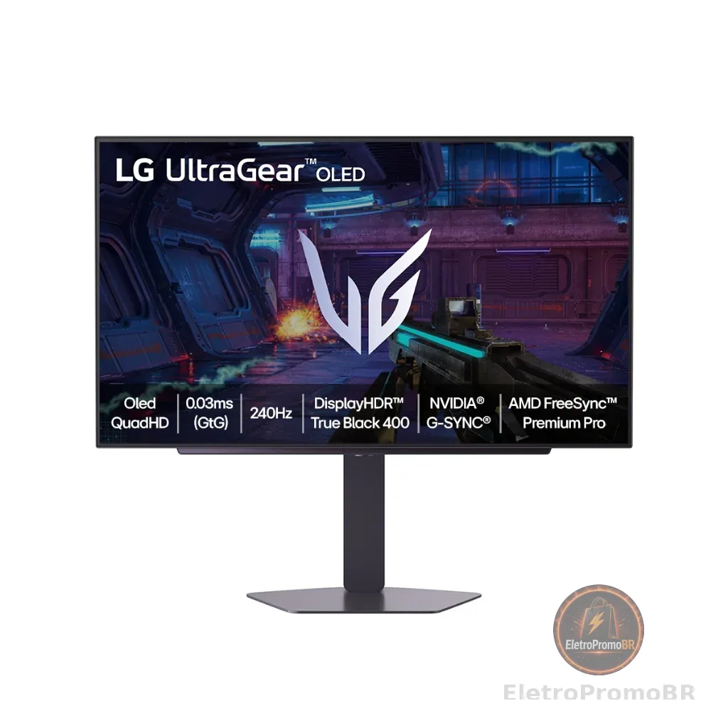 Monitor LG UltraGear™ OLED 27GX704A-B 27" QuadHD, 0.03ms (GtG), 240Hz,NVIDIA G-SYNC, AMD FreeSync Premium Pro, Vesa Cle