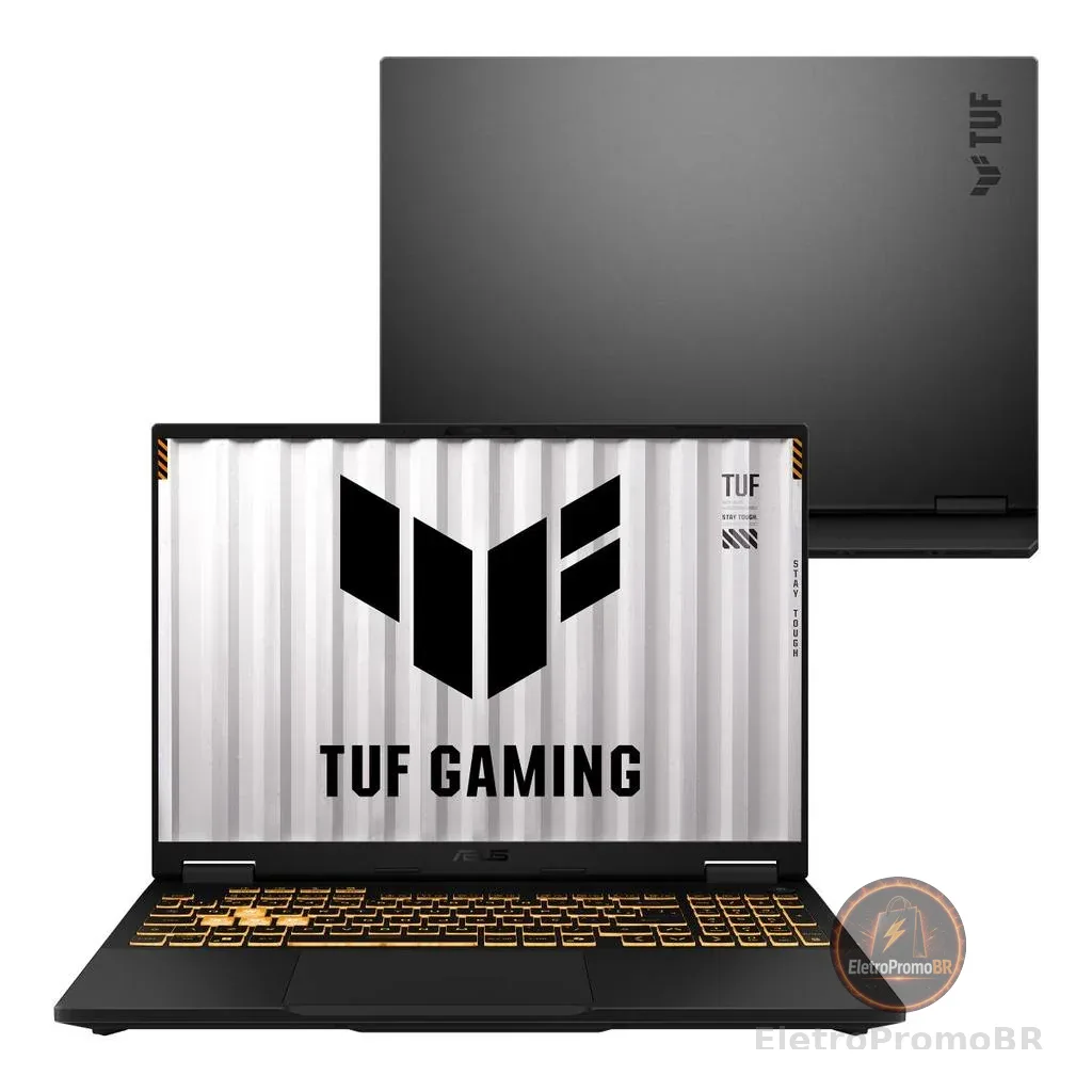 Notebook ASUS TUF Gaming F16 Intel i5  NVIDIA RTX™ 5060 16GB  512GB SSD  Windows 11, tela 16" LED FHD+ nível IPS- RV260W