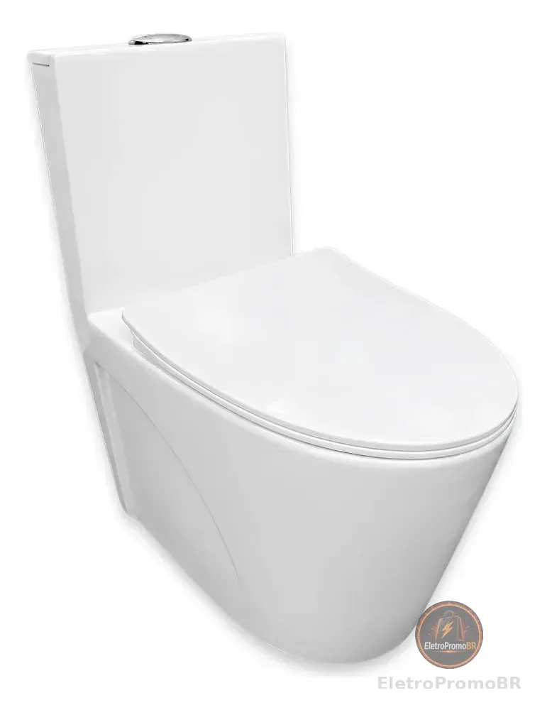 Vaso Sanitário Monobloco Caixa Acoplada Barcelona Cor Branco Branco