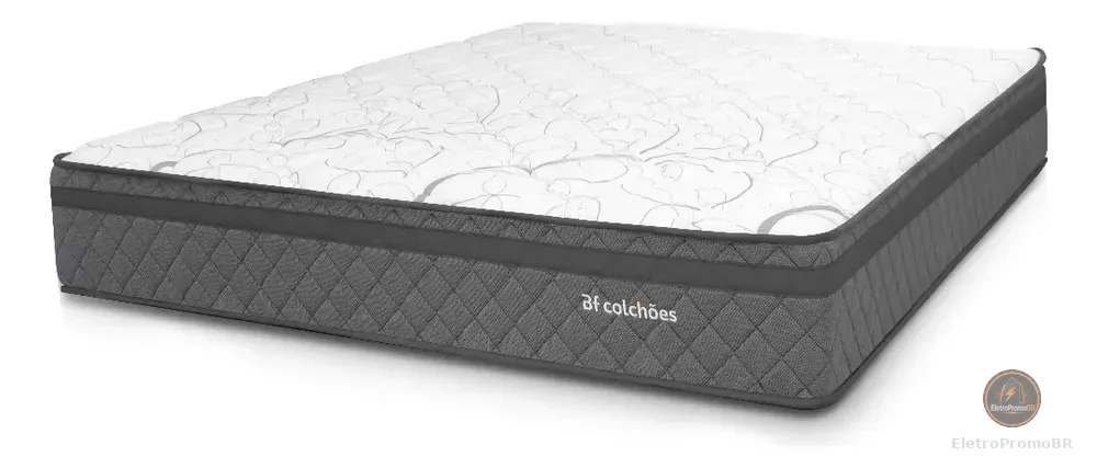 Colchão King Ortopédico Espuma D45 193x203x24cm BF Colchões