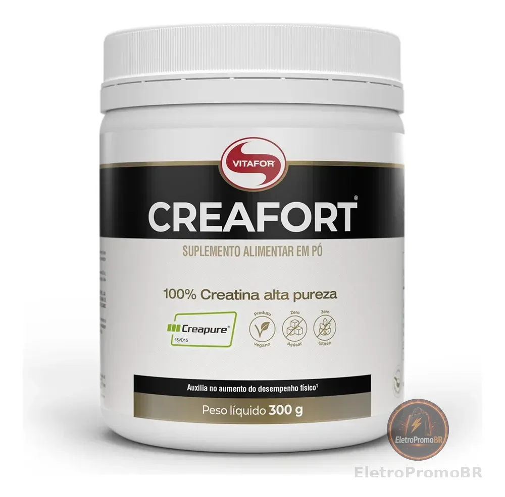 Creatina Creafort Creapure 300g Vitafor Original Nota Fiscal Sem Sabor