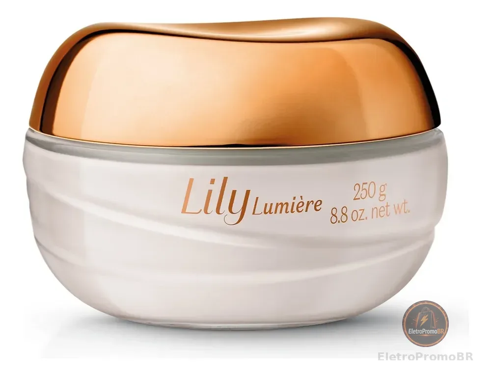 Lily Lumière Creme Acetinado Hidratante Corporal O Boticário 250g