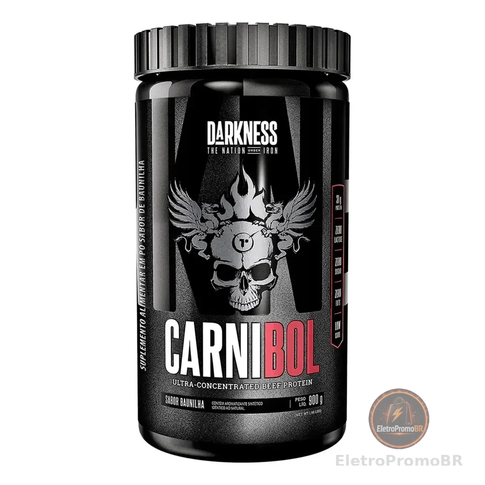 Whey Proteína De Carne Carnibol Baunilha 900g Darkness