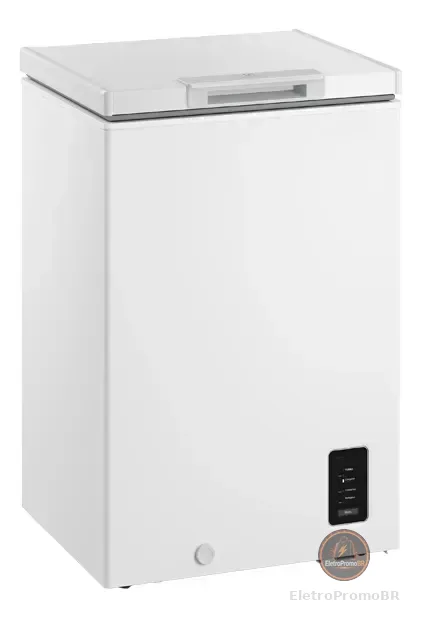 Freezer Horizontal Electrolux 95L Inverter Bivolt Uma Porta Branco (HB100) Bivolt