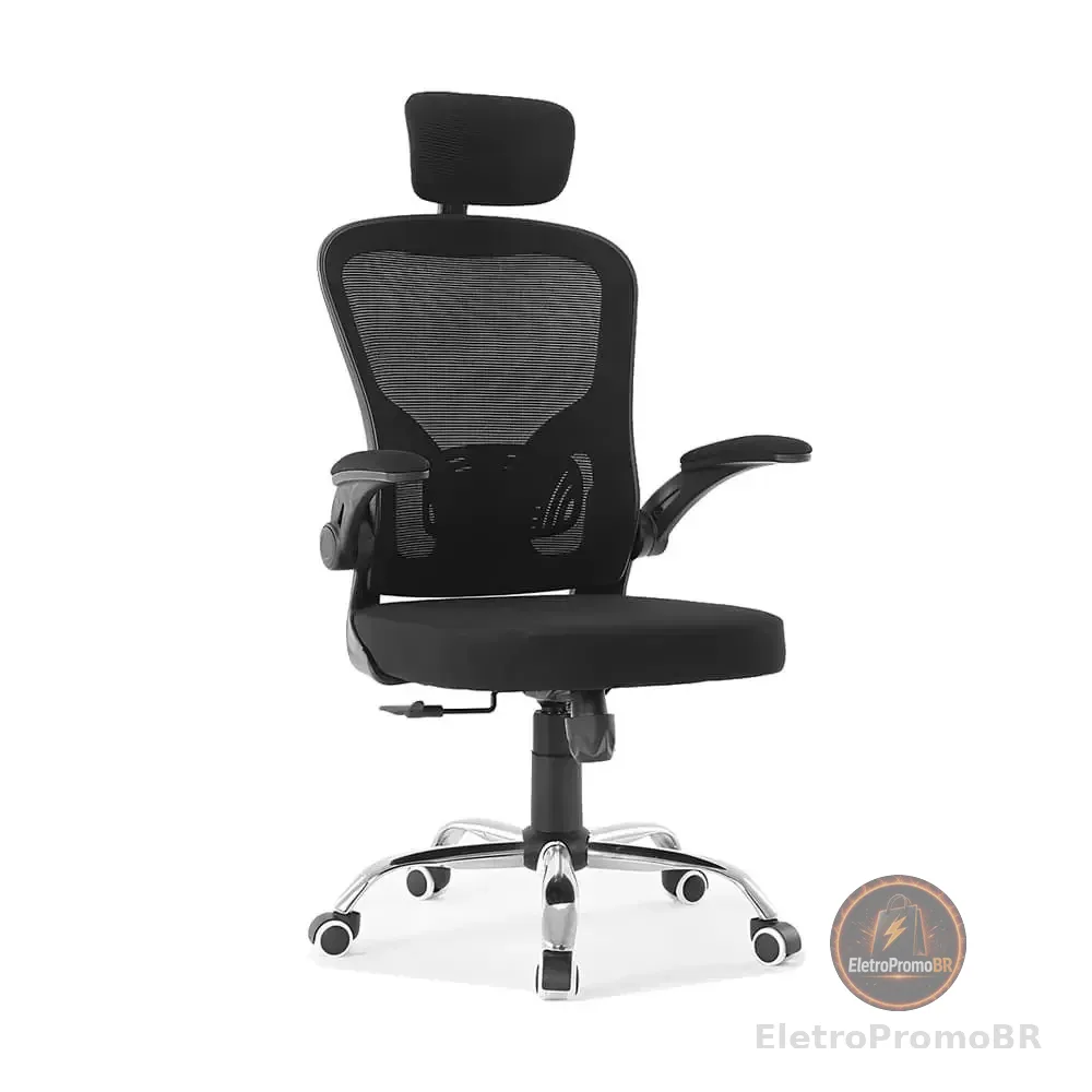 Cadeira Ergonômica de Escritório Giratória Malha Mesh Respirável Syberflex