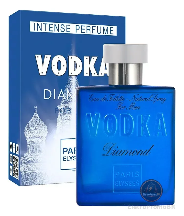 Perfume Vodka Diamond Paris Elysees Masculino Intense 100ml