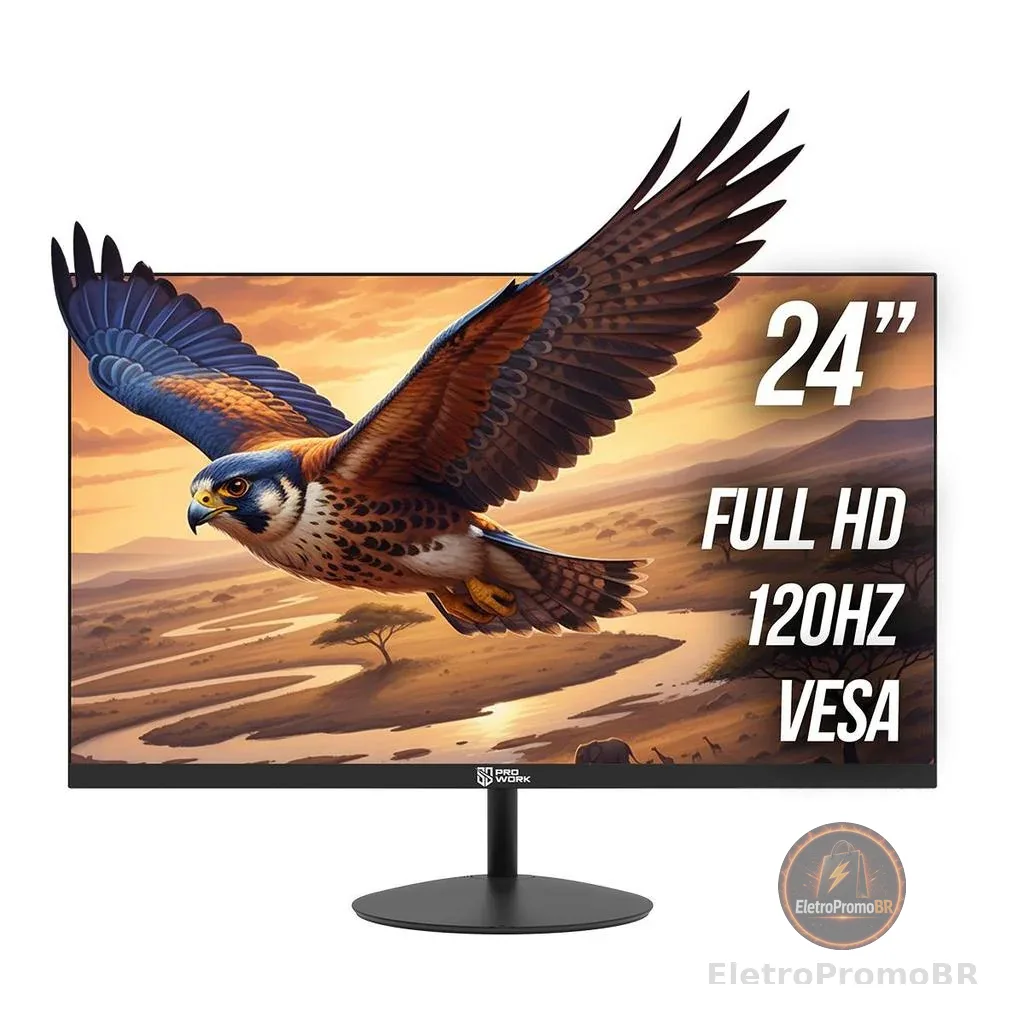 Monitor Safe Gamer ProWork 23,8" FHD 120Hz HDMI VGA Preto - MO024