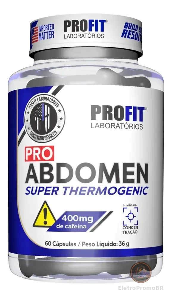 Pro Abdomen 60 Cápsulas - Profit Laboratórios Sabor Sem sabor