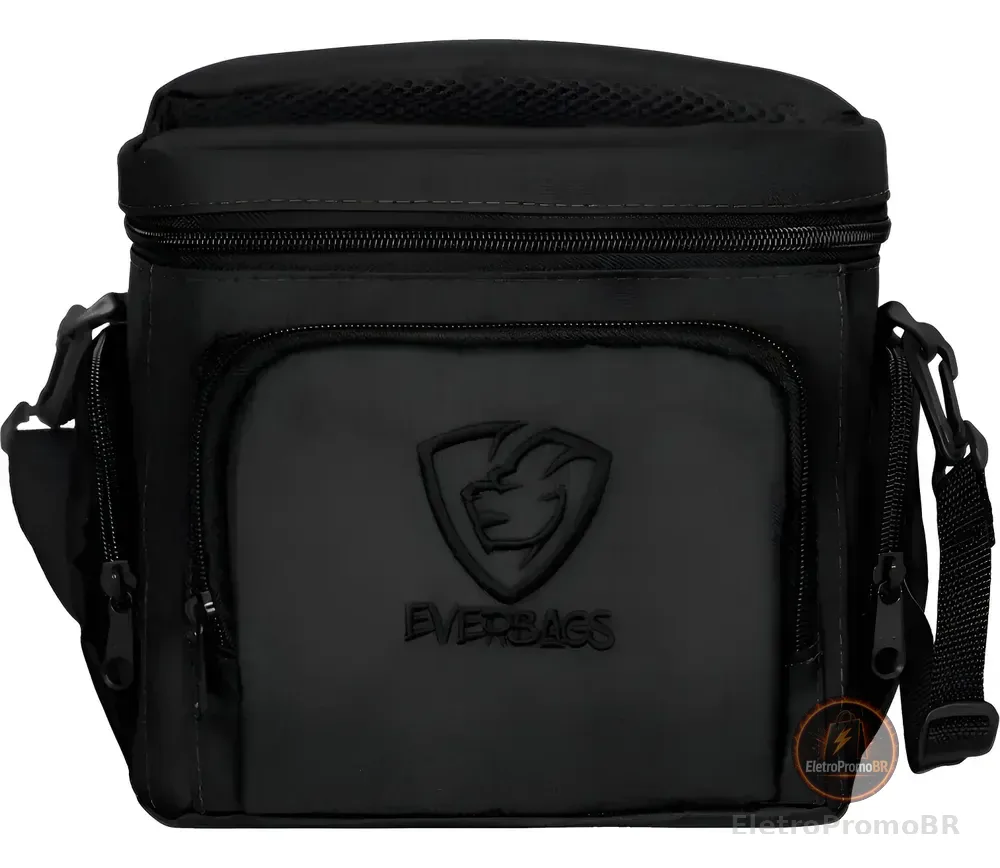 Bolsa Térmica Fitness Master Marmita Preto Preto Lancheira Preto