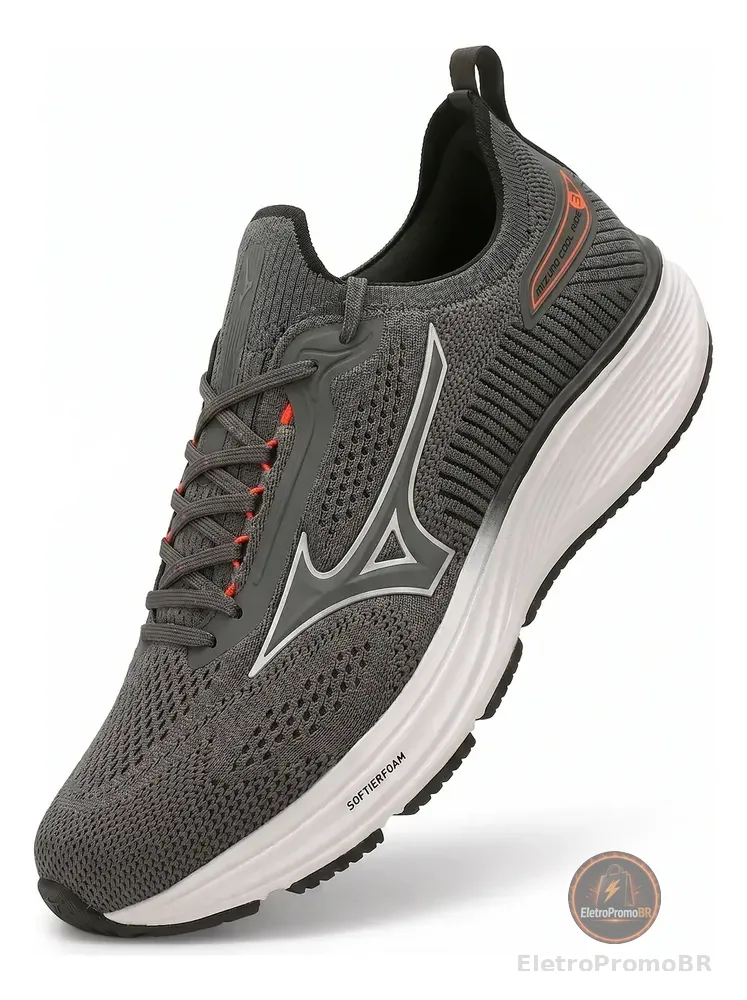 Tênis Mizuno Cool Ride 3 Esportivo Corrida Academia Original Chumbo Lisa 39