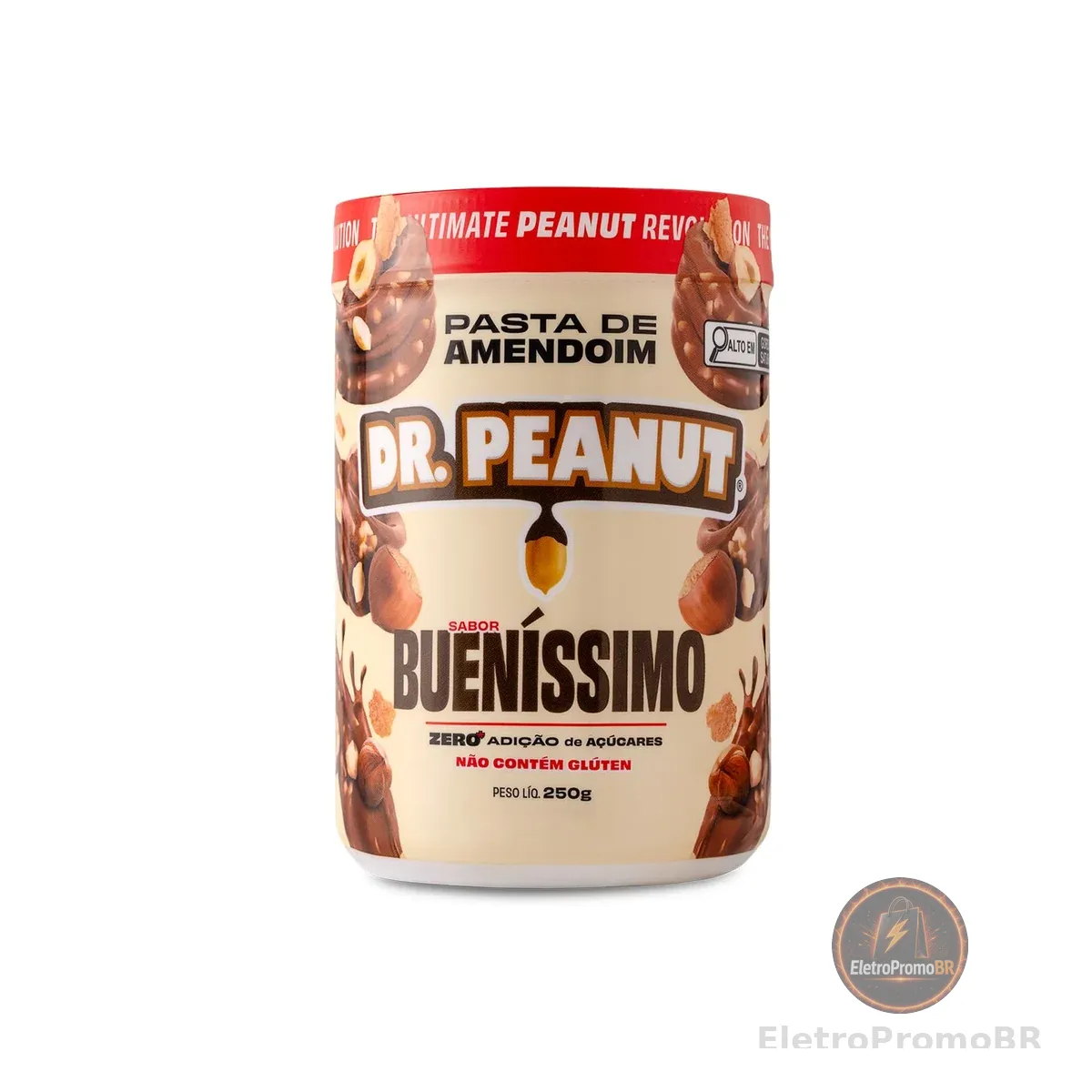 Dr. Peanut Pasta de Amendoim Bueníssimo 250g - Com Whey Protein