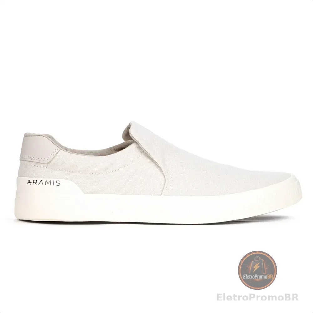Tênis Masculino Casual Aramis Daily Slip Confortável Moderno Bege 41 Br