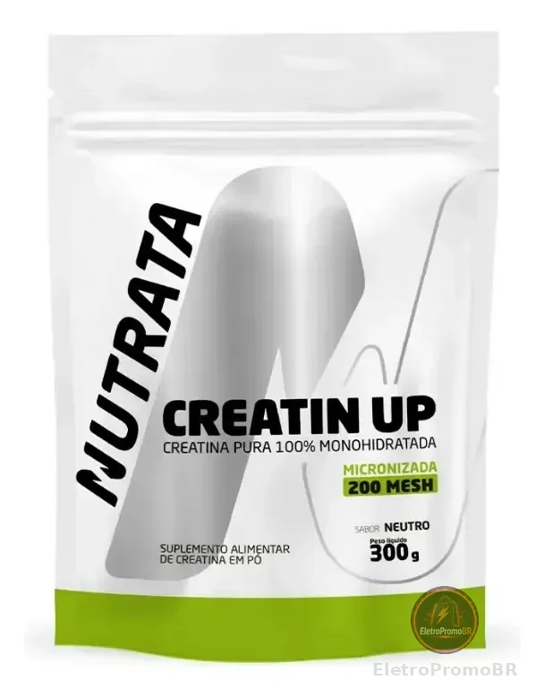 Creatina Monohidratada Nutrata 300g Refil em Pó Pura