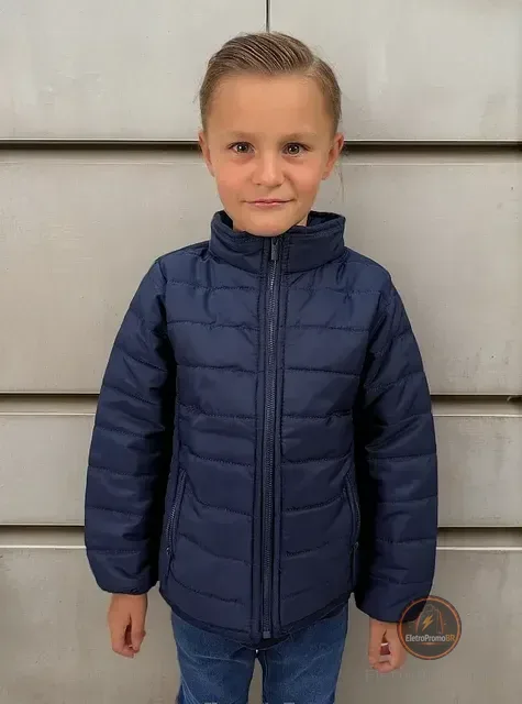 Jaqueta Infantil Puffer Bobojaco De Gominho Casaco Para Frio