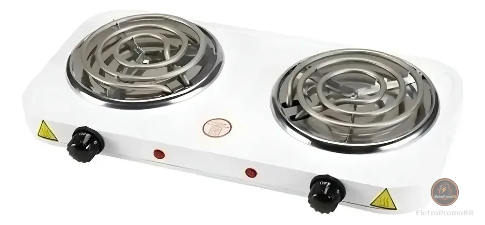 Fogão Cooktop Elétrica Relinx 2 Bocas Branco