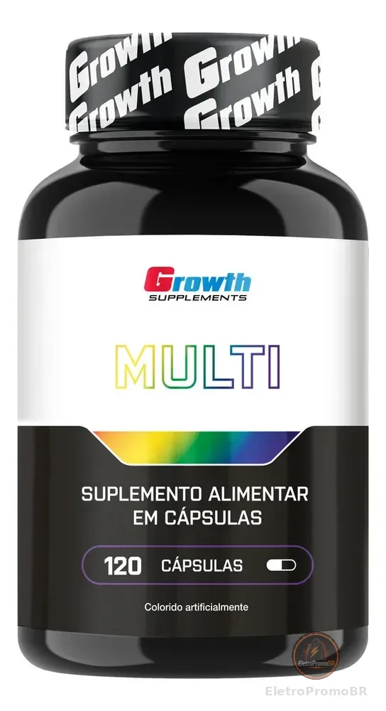 Multivitamínico 120 Cáps. Growth Supplements - Sabor Neutro (Nova Fórmula)
