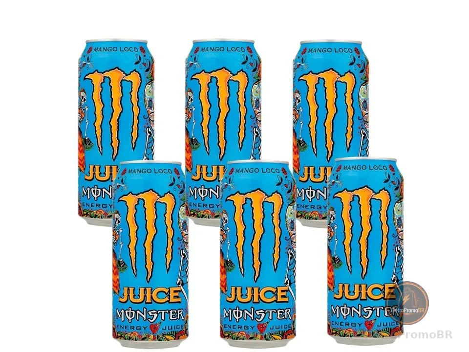 Pack de Monster Mango Loco LT 473ml - Unidade 6 unidades
