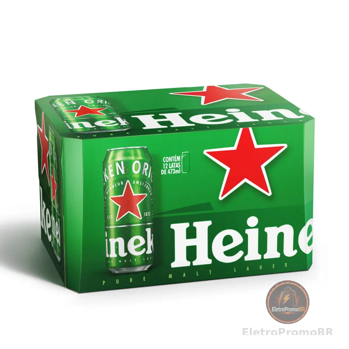 Heineken Cerveja Lata 473ml Pack 12 Unidades