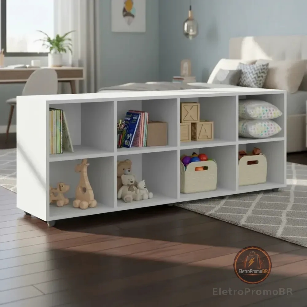 Nicho Organizador Horizontal Branco - Movelbras