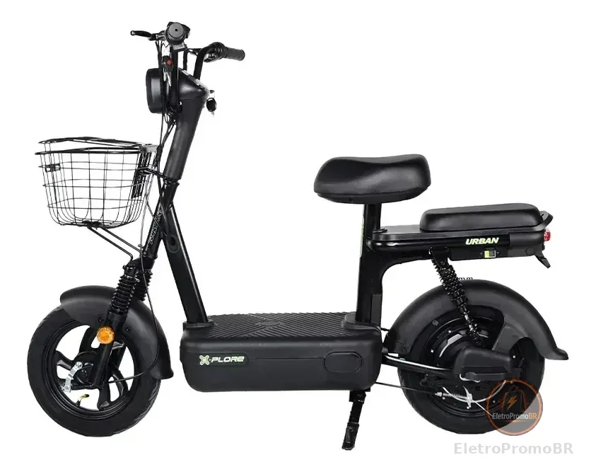 Bicicleta Scooter Elétrica Xplore 48v/ 12ah 500w Sem Cnh Preto 14