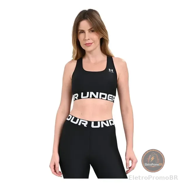 Top De Treino Feminino Under Armour Heatgear Authentics Mid