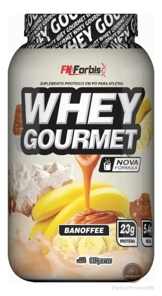 Suplemento Em Pó Fn Forbis Whey Gourmet Proteínas Sabor Banoffee
