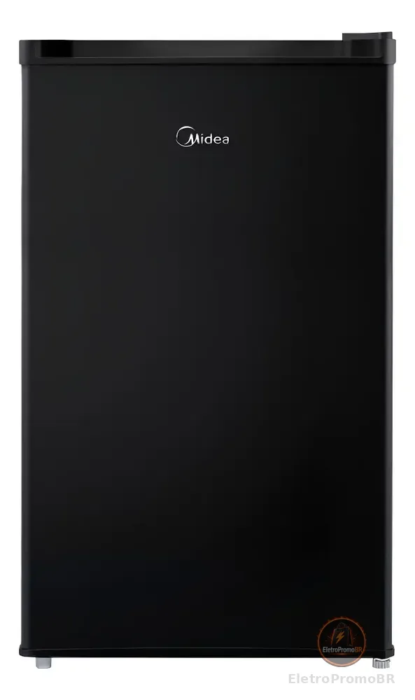 Frigobar 124 Litros Black Edition Inverter Bivolt Midea Preto