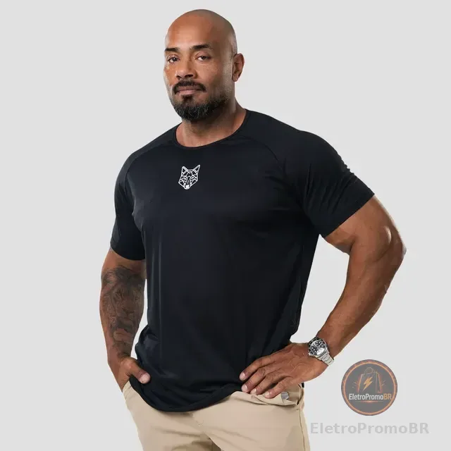 Camiseta Dry Perfomance Lobo Geométrico Alpha