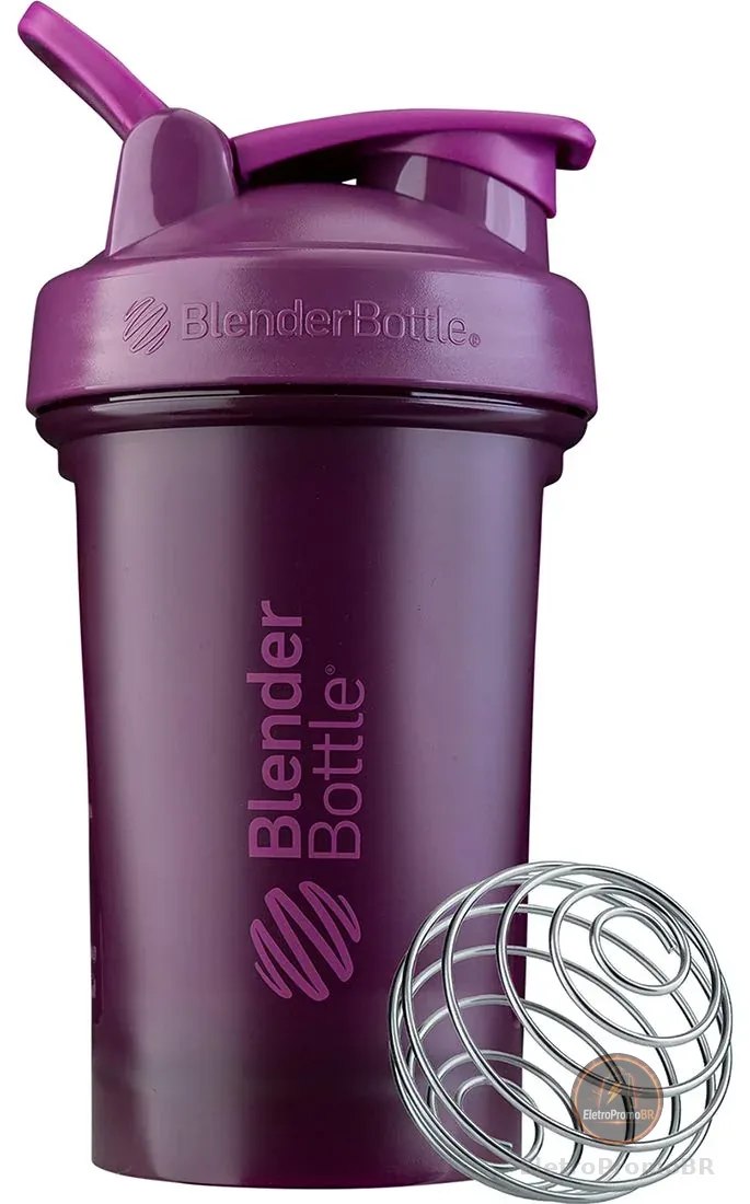 Garrafa coqueteleira BlenderBottle Classic V2, 590 ml, roxo