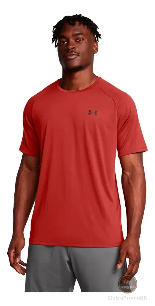 Camiseta De Academia Masculina Ua Tech 2.0 Ss - Under Armour Vermelho Gg