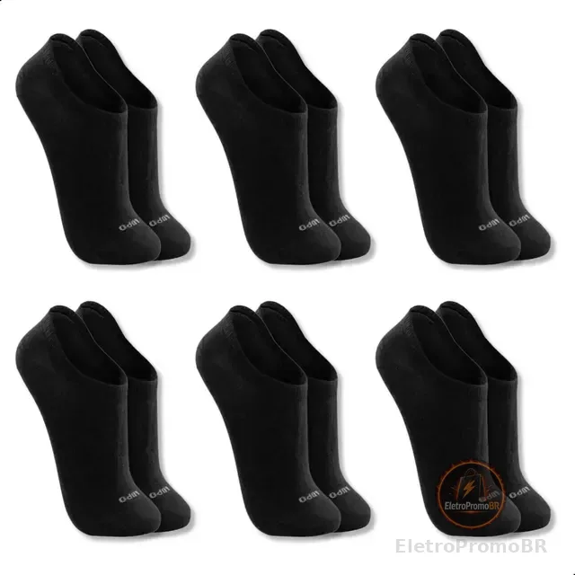 Kit 6 Pares Meias Lupo Soquete Invisível Cano Baixo Original