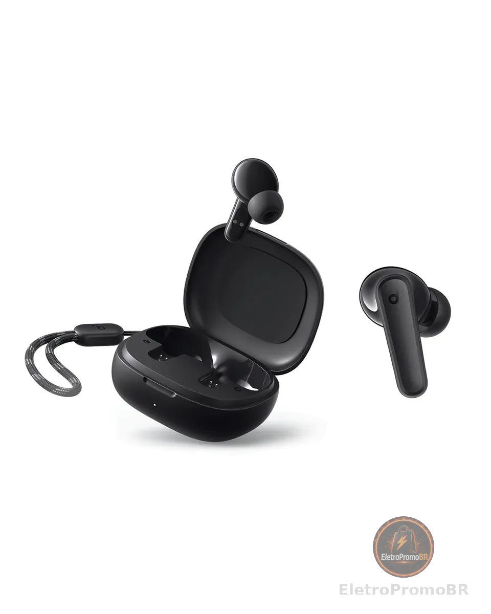 soundcore R50i da Anker, Fone de Ouvido Bluetooth, Graves Potentes, BassUp | Fone de Ouvido Sem Fio TWS Drivers 10mm, 30H Reprodução, Resistência à Água, 2 Mics IA, App Personalização Som