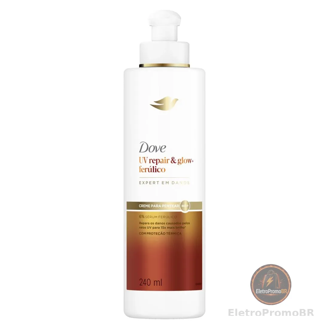 Dove Creme para Pentear UV Repair & Glow + Ferúlico 240ml