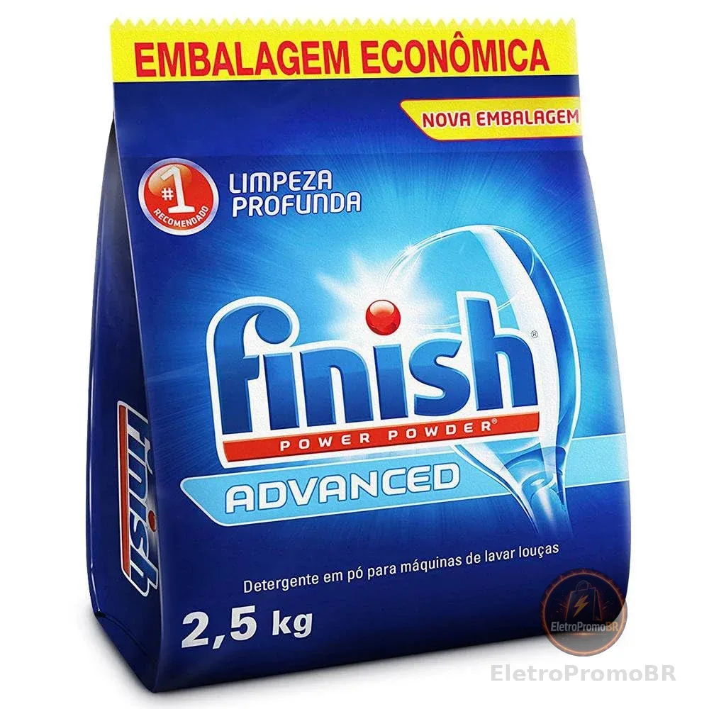 Finish Power Powder Advanced Detergente para Lava Louças em Pó 2,5kg