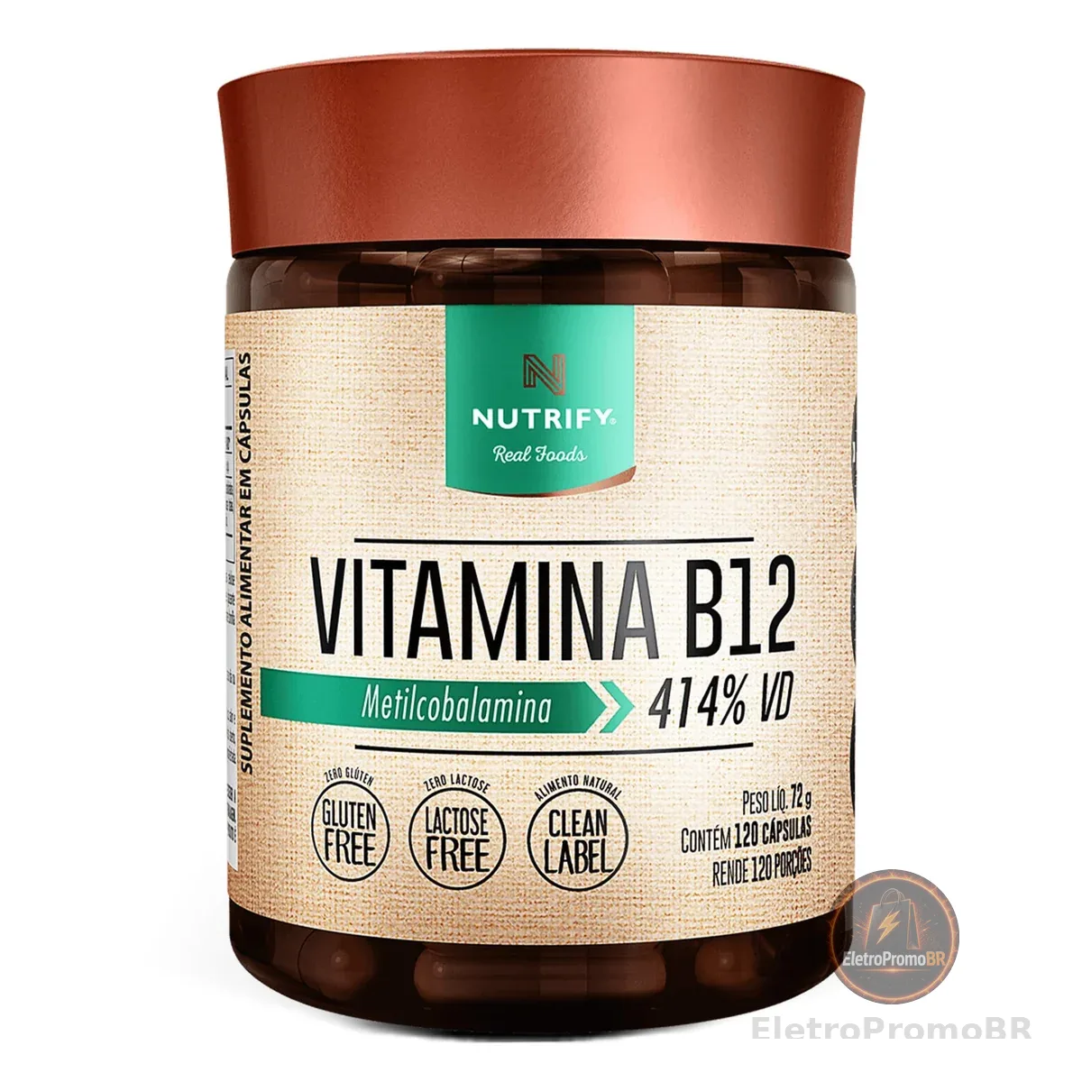 Nutrify - Vitamina B12-120 cápsulas