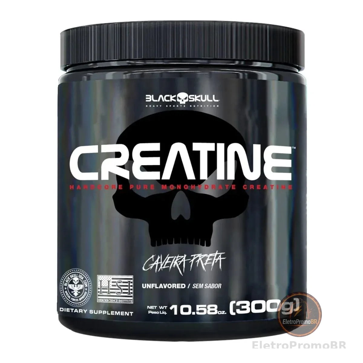 Creatine - Creatina Monohidratada - 300g - Black Skull