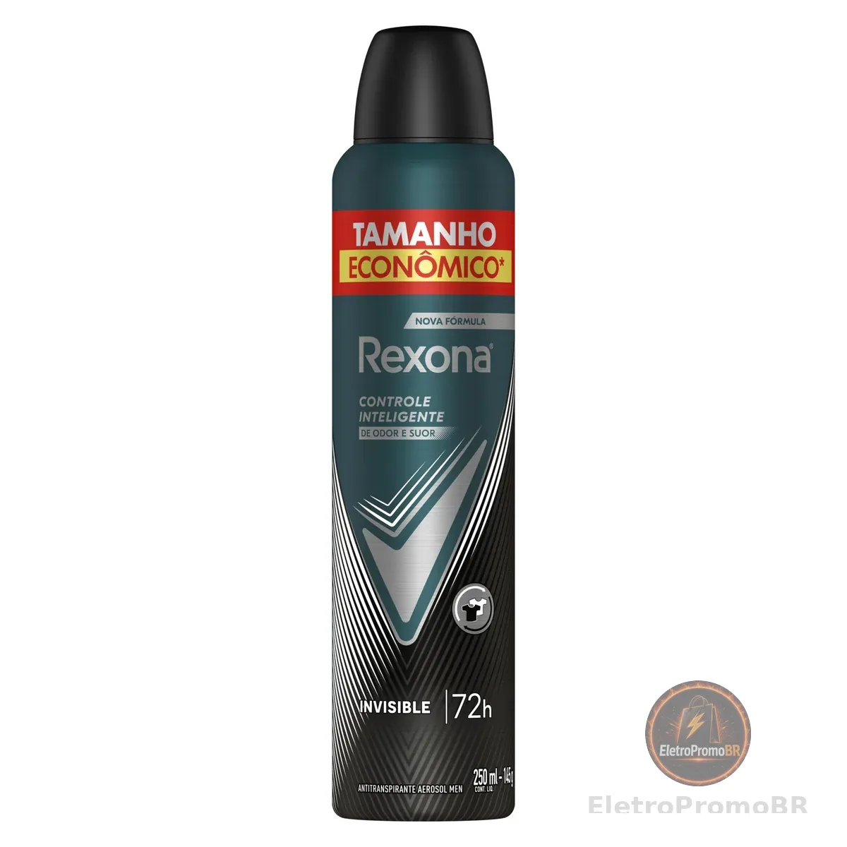 Rexona Antitranspirante Masculino Aerossol Invisible 250 ML, Leve Mais Pague Menos, Embalagem Pode Variar
