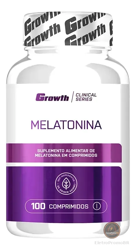Melatonina (0.21mg) 100 Comprimidos Growth Supplements - Sem Sabor