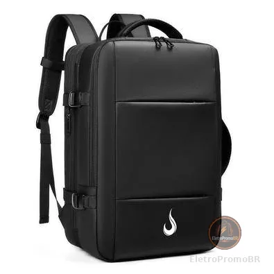 Mochila Gamer Rise Mode para Notebook até 15.6", Expansível, Style 02 Backpack, Preto - RM-BP-ST-02-B