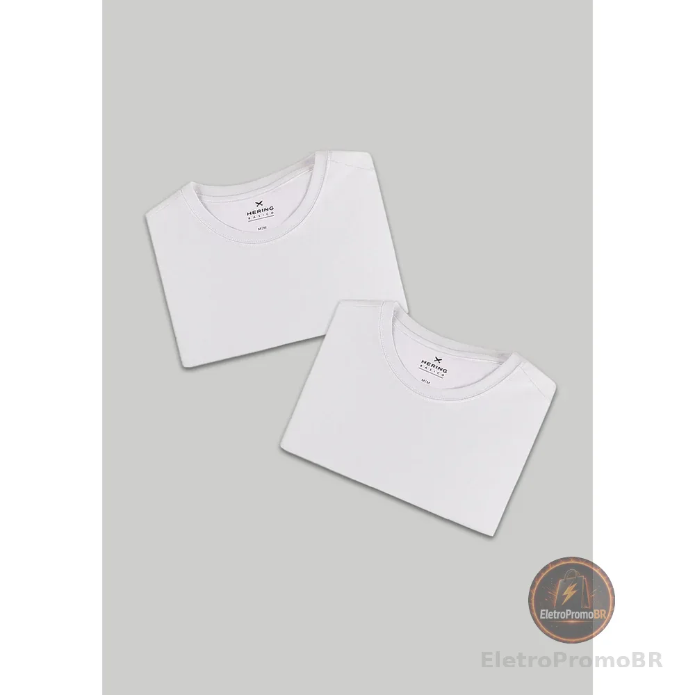 Kit Com 2 Camisetas Femininas Básicas Hering