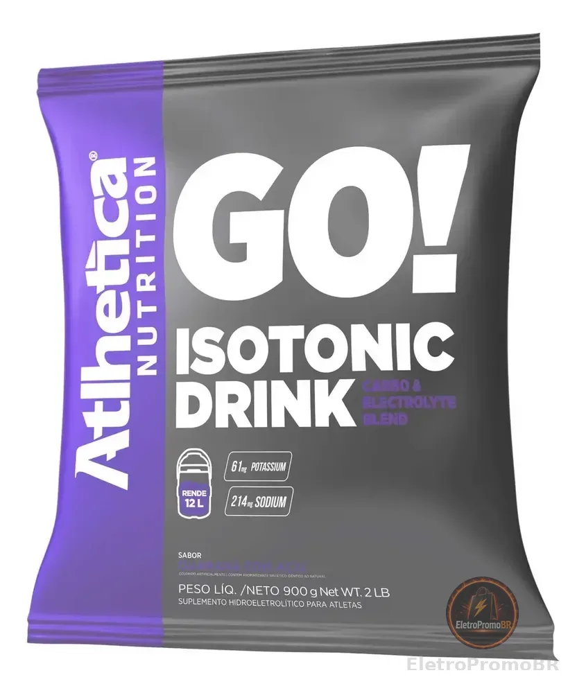 GO! Isotonic Drink 900g Atlhetica Nutrition SABOR:Guaraná com Açaí