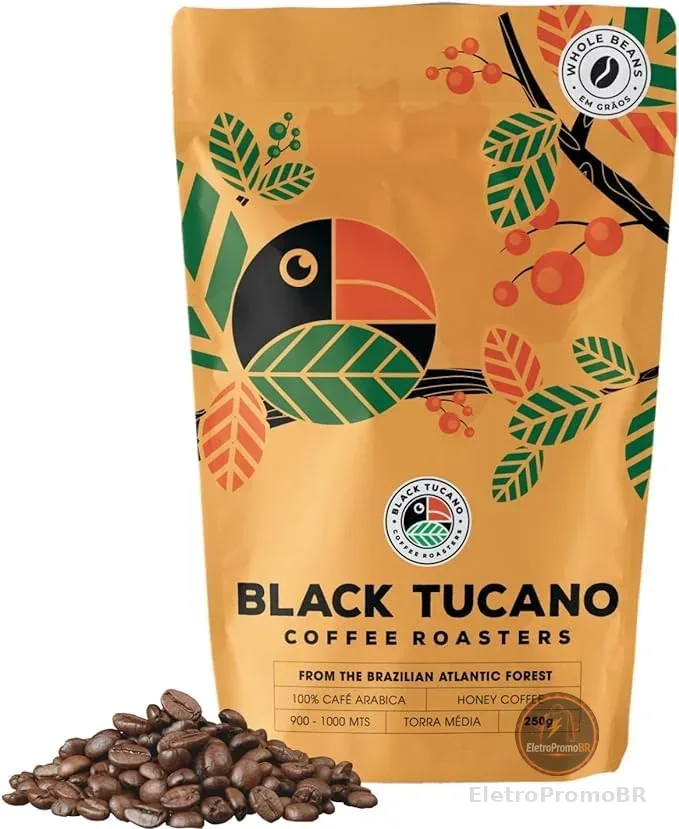 Black Tucano Coffee Café Especial Black Tucano Honey Coffee Em Grãos 250G