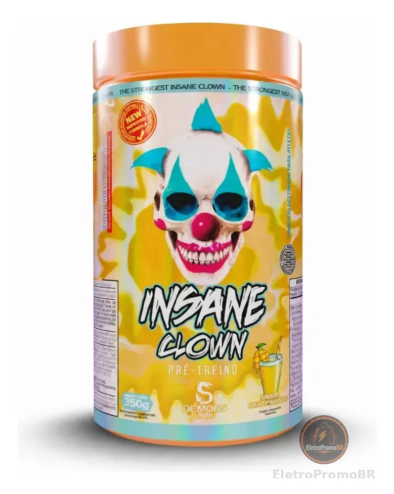 Pré-treino Insane Clown Demons Lab 350g Crazy Manga Crazy Mango
