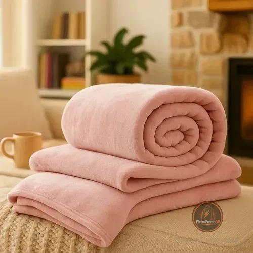 Cobertor Queen Manta Microfibra Antialérgico Flannel Soft