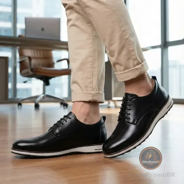 Sapato Social Masculino Oxford Casual Confortável Derby