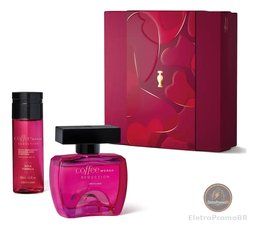 Presente Feminino Coffee Woman Seduction (2 Itens) O Boticário - Original. Com Fragrância Irresistível E Sensual
