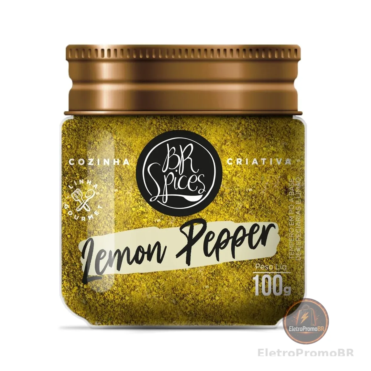 Tempero Pó Lemon Pepper Br Spices Gourmet Pote 100g