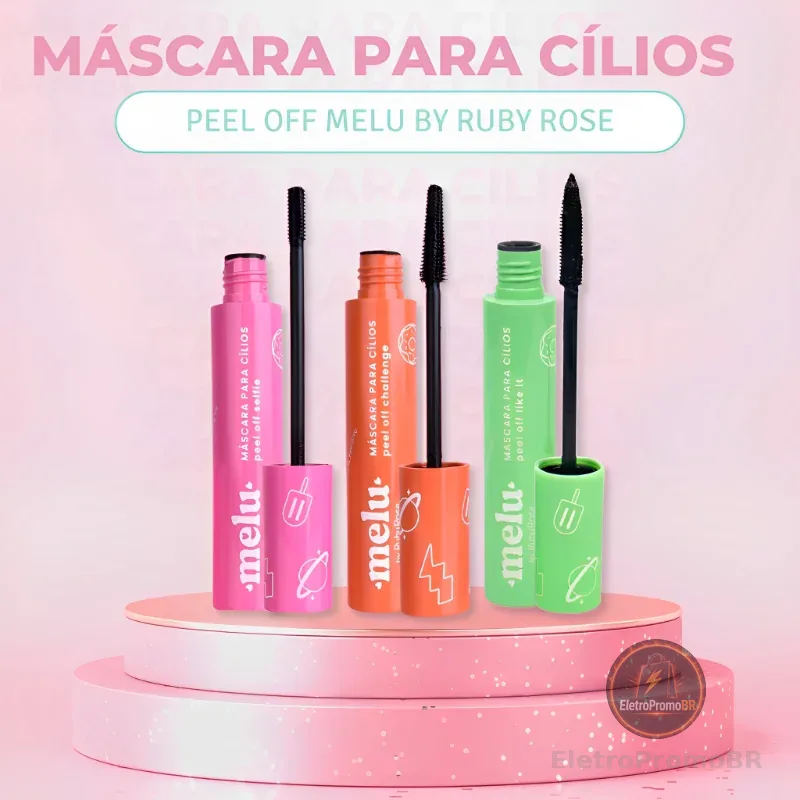 Máscara Para Cílios Rímel Peel Off Melu By Ruby Rose