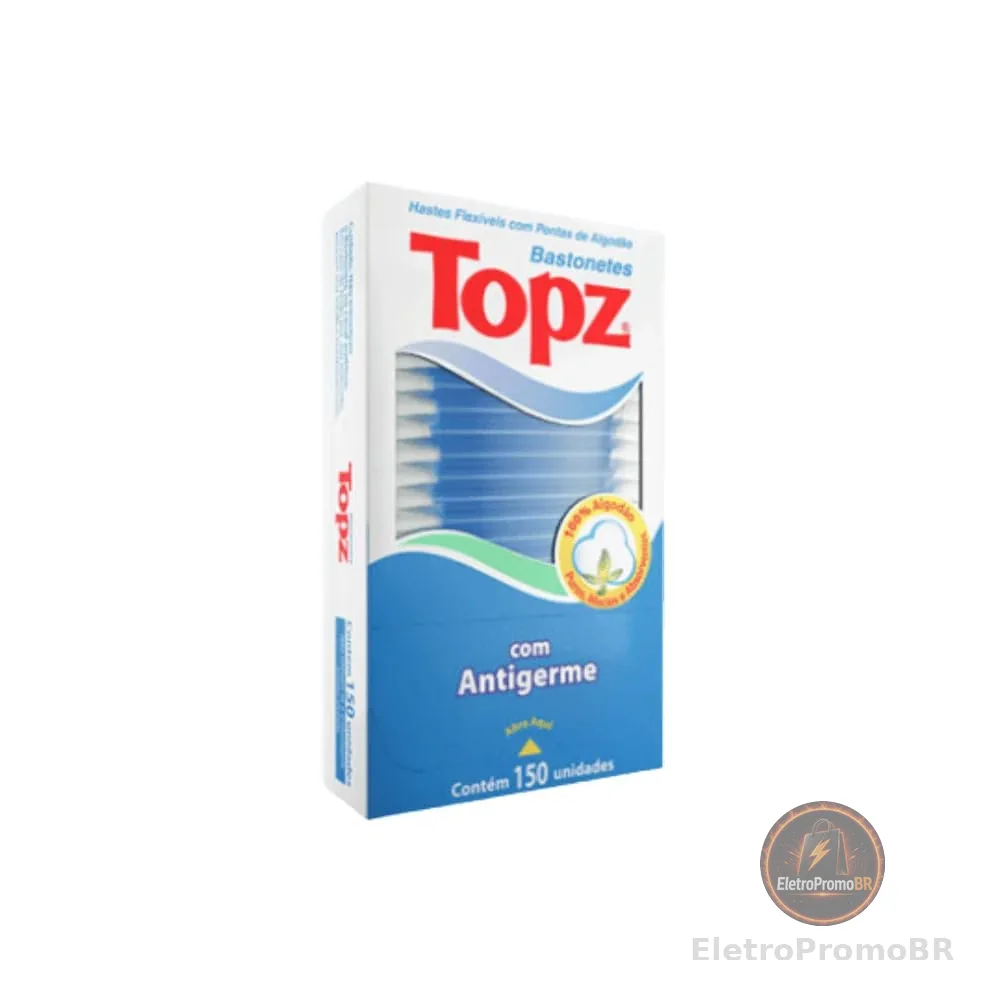 Topz Hastes Flexíveis Caixa 150 Unidades